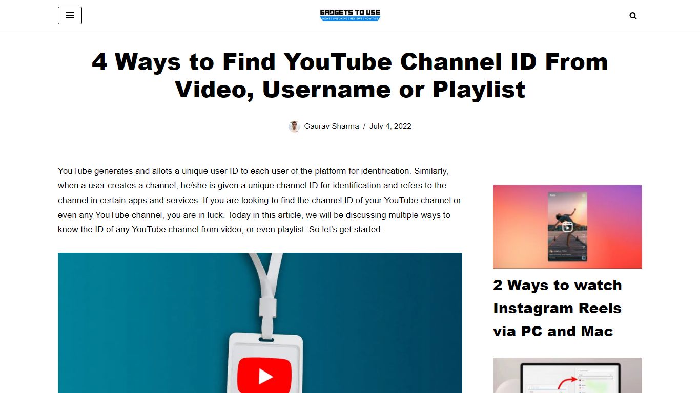 4 Ways to Find YouTube Channel ID From Video, Username or Playlist