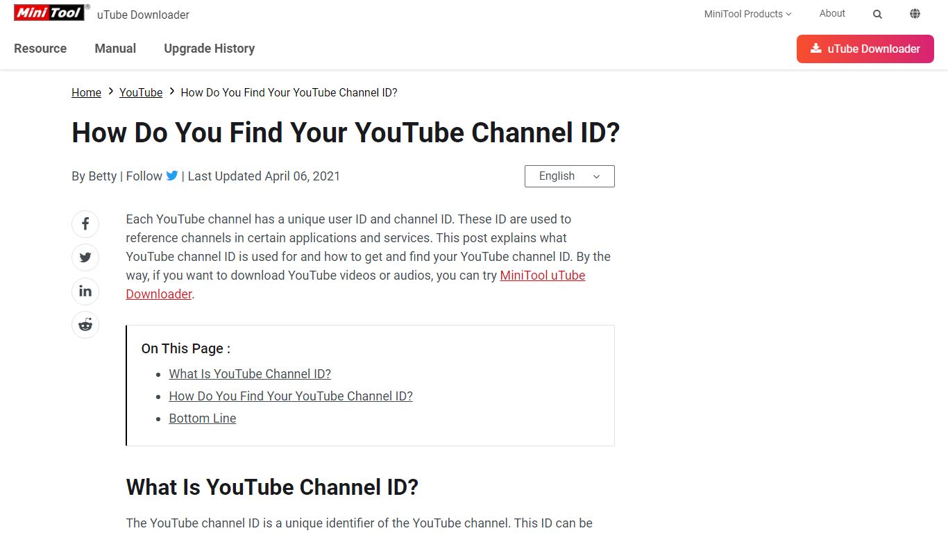 How Do You Find Your YouTube Channel ID? - MiniTool