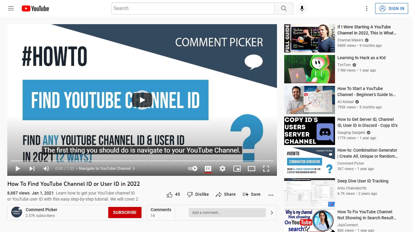 How To Find YouTube Channel ID or User ID in 2022 - YouTube