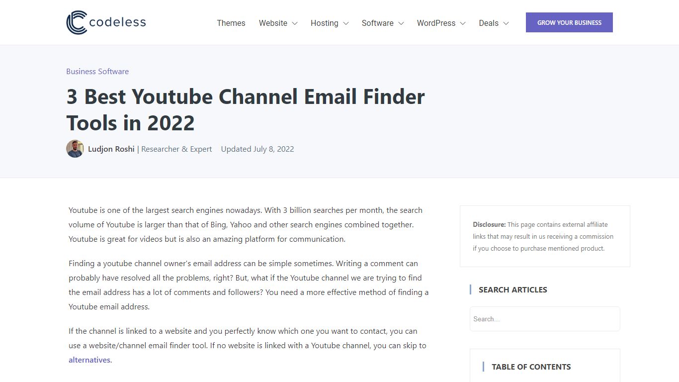 3 Best Youtube Channel Email Finder Tools in 2022 - Codeless
